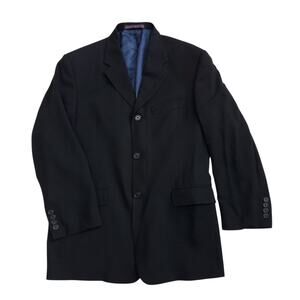 Ted Baker Endurance Blazer Jacket Black Wool Three Button Lined Men's Size 3 38R